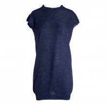 ΤΟΠ ΜΠΛΕ ΣΚΟΥΡΟ ΠΛΕΚΤΟ ΑΜΑΝΙΚΟ JIL SANDER SIZE 40