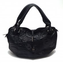 ΤΣΑΝΤΑ ΜΑΥΡΗ ΔΕΡΜΑΤΙΝΗ ΑΝΑΓΛΥΦΟ ΣΧΕΔΙΟ CELINE