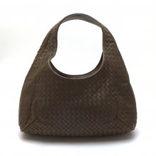 ΤΣΑΝΤΑ ΚΑΦΕ ΔΕΡΜΑ ΠΛΕΚΤΟ BOTTEGA VENETA