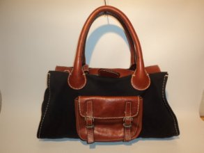 ΤΣΑΝΤΑ ΜΠΛΕ ΚΑΦΕ CHLOE