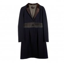 ΠΑΛΤΟ ΜΑΚΡΥ ΜΠΡΟΝΖΕ-ΚΑΦΕ ΓΙΑΚΑΣ ETRO