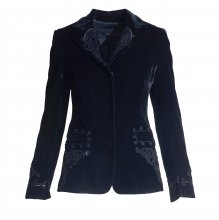 ΣΑΚΑΚΙ ΜΑΥΡΟ ΒΕΛΟΥΔΙΝΟ ΜΕ ΚΕΝΤΗΜΑΤΑ ERMANNO SCERVINO  40