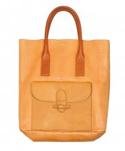 ΤΣΑΝΤΑ SHOPPING TOTE ΦΙΔΙ PONYSKIN  ΚΙΤΡΙΝΟ ΚΡΟΚΙ ΜΕΓΑΛΗ CELINE