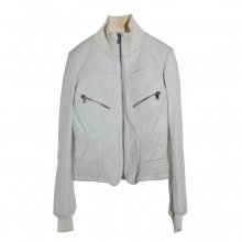 JACKET δΕΡΜΑΤΙΝΟ ΑΣΠΡΟ ΖΙΒΑΓΚΟ JITROIS 