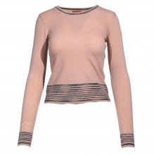 MISSONI ΜΠΕΖ ΜΠΛΟΥΖΑ ΜΕ ΜΑΥΡΕΣ ΡΙΓΕΣ SIZE:IT38