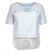 ELIZABETH & JAMES ΛΕΥΚΗ ΜΠΛΟΥΖΑ ΛΕΠΤΟΜΕΡΕΙΕΣ ΔΥΧΤΙ SIZE:S