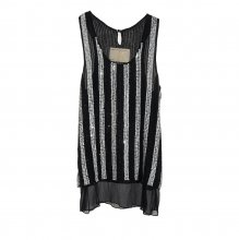 ΤΟΠ ΜΑΥΡΟ ΜΕ ΠΟΥΛΙΕΣ ΑΣΠΡΕΣ-ΜΑΥΡΕΣ DAUGHTERS OF THE REVOLUTION