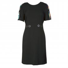 ΦΟΡΕΜΑ ΜΑΥΡΟ ΜΕΤΑΛΛΙΚΕΣ ΛΕΠΤΟΜΕΡΕΙΕΣ-ΕΜΠΡΙΜΕ ΦΟΥΛΑΡΙ EMILIO PUCCI IT42