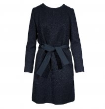 CHLOE ΦΟΡΕΜΑ ΜΑΥΡΟ ΜΕ LUREX ΜΑΚΡΥ ΜΑΝΙΚΙ ΚΑΙ ΖΩΝΗ SIZE:36