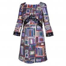 EMILIO PUCCI ΕΜΠΡΙΜΕ ΦΟΡΕΜΑ ΑΦΗΡΗΜΕΝΟ ΠΡΙΝΤ ΜΕ ΚΡΥΣΤΑΛΛΑ SIZE:IT42