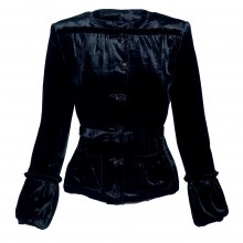 ΣΑΚΑΚΙ ΚΟΝΤΟ ΜΑΥΡΟ ΒΕΛΟΥΔΙΝΟ ΜΕ ΖΩΝΗ BURBERRY SIZE:42