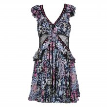 ΦΟΡΕΜΑ ΦΛΟΡΑΛ ΔΑΝΤΕΛΑ ΜΑΥΡΗ ΜΕ ΚΟΨΙΜΑΤΑ M. WILLIAMSON UK10