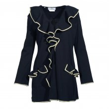 ΖΑΚΕΤΑ ΜΑΥΡΗ ΜΕ ΛΑΙΜ ΜΑΚΡΙΑ ΠΛΑΚΤΗ ΜΕ ΒΟΛΑΝ GIVENCHY SIZE:M