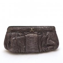 ZAGLIANI CLUTCH ΑΣΗΜΙ ΓΚΡΙ KROKO 
