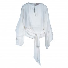 JO NO FUI ΕΚΡΟΥ ΜΠΛΟΥΖΑ ΜΕ ΠΙΕΤΕΣ ΚΑΙ ΜΕΓΑΛΑ ΜΑΝΙΚΙΑ  SIZE:IT40