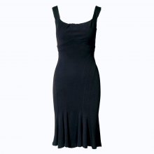 DIANE VON FURSTENBERG ΑΜΑΝΙΚΟ ΦΟΡΕΜΑ ΜΑΥΡΟ ΜΙΝΤΙ ΚΛΟΣ SIZE:2