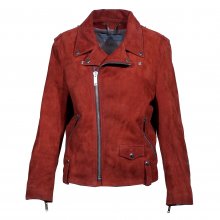 ΣΑΚΑΚΙ BIKER KOKKINO ΣΟΥΕΝΤ GOLDEN GOOSE SIZE:S