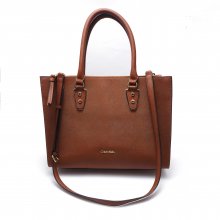 ΤΣΑΝΤΑ ΚΑΦΕ ΔΕΡΜΑΤΙΝΗ ΜΑΚΡΥ ΛΟΥΡΑΚΙ ΤΣΕΠΕΣ CALVIN KLEIN 