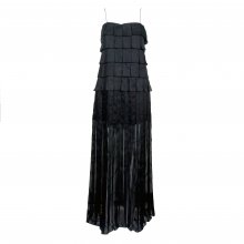 ΦΟΡΕΜΑ ΜΑΥΡΟ ΤΙΡΑΝΤΑΚΙ ΜΑΞΙ ΠΛΙΣΕ ΔΙΑΦΑΝΕΙΑ MARC JACOBS   (US 6)