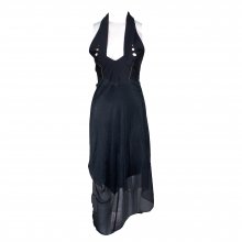 ΦΟΡΕΜΑ ΜΑΥΡΟ ΠΟΡΤΟΚΑΛΙ ΛΕΠΤΟΜΕΡΕΙΑ ΔΕΣΙΜΟ ΛΑΙΜΟ GAULTIER