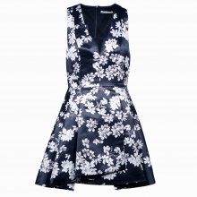 ΦΟΡΕΜΑ ΑΣΠΡΟΜΑΥΡΟ ΦΛΟΡΑΛ ALICE + OLIVIA US8