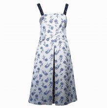 ΦΟΡΕΜΑ ΓΚΡΙ ΜΠΛΕ ΦΛΟΡΑΛ TORY BURCH US6