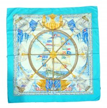  HERMES ΜΕΤΑΞΩΤΟ ΜΑΝΤΗΛΙ ΜΕ ΝΑΥΤΙΚΟ ΘΕΜΑ 