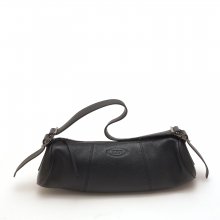 ΤΣΑΝΤΑ ΜΑΥΡΗ ΔΕΡΜΑΤΙΝΗ TOD'S