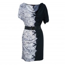 ΦΟΡΕΜΑ ΜΕ HALF PRINT ΜΕ ΖΩΝΗ BCBG L