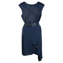 ΦΟΡΕΜΑ ΜΠΛΕ ΜΕ ΤΡΟΥΚΣ ΚΑΙ ΖΩΝΗ BCBG L