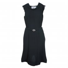 ΦΟΡΕΜΑ ΜΑΥΡΟ ΜΕΤΑΞΩΤΟ ΜΕ ΖΩΝΗ  VALENTINO 12