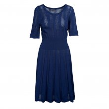 ΦΟΡΕΜΑ ΠΛΕΚΤΟ ΜΠΛΕ ΜΕ ΦΟΔΡΑ BCBG MAXZRIA SIZE:L