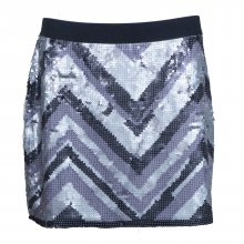 ΦΟΥΣΤΑ ΚΟΝΤΗ ΜΕ ΠΑΓΙΕΤΕΣ ΓΚΡΙ-ΜΑΥΡΟ BCBG M