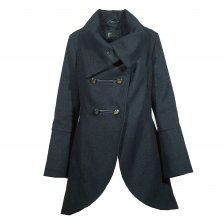 ΠΑΛΤΟ ΜΑΥΡΟ LUREX ΑΣΣΥΜΕΤΡΟ MACKAGE L