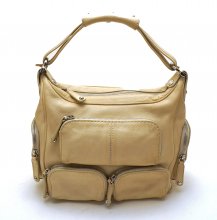 ΤΣΑΝΤΑ ΜΙΚΡΗ ΜΠΕΖ ΜΕ ΘΗΚΕΣ ΜΕ ΦΕΡΜΟΥΑΡ TOD'S