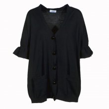 ΖΑΚΕΤΑ ΜΑΥΡΗ ΚΟΝΤΑ ΜΑΝΙΚΙΑ MOSCHINO IT48