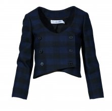 ΣΑΚΑΚΙ ΚΟΝΤΟ ΜΠΛΕ ΜΑΥΡΟ ΚΑΡΟ CHRISTIAN DIOR SIZE:FR36