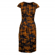 LELA ROSE ΦΟΡΕΜΑ ΜΙΝΤΙ ΠΟΡΤΟΚΑΛΙ ΜΑΥΡΟ ΑΜΑΝΙΚΟ 