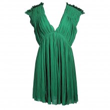 THAKOON ΠΡΑΣΙΝΟ ΠΛΙΣΕ ΦΟΡΕΜΑ SIZE:US2