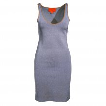 Z SPOKE by ZAC POSEN ΠΛΕΚΤΟ ΜΠΛΕ-ΛΕΥΚΟ ΦΟΡΕΜΑ SIZE:M