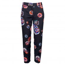 MSGM ΜΑΥΡΟ ΦΛΟΡΑΛ ΠΑΝΤΕΛΟΝΙ SIZE:IT40